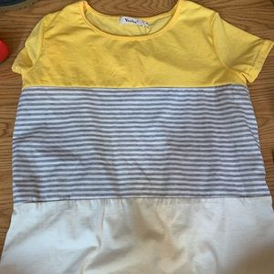 Yellow stripe small shirt